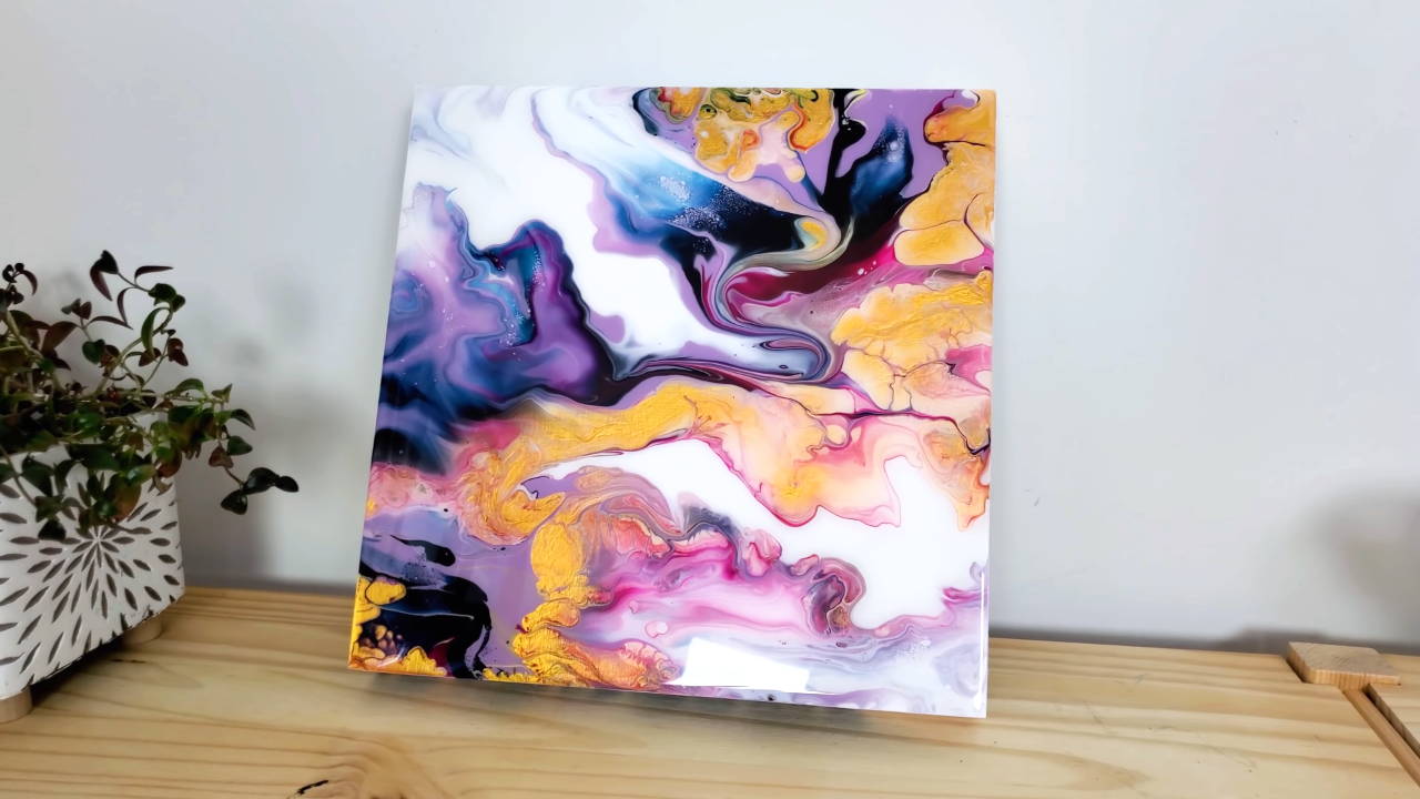 Poured Acrylic Painting Video Tutorials by Olga Soby