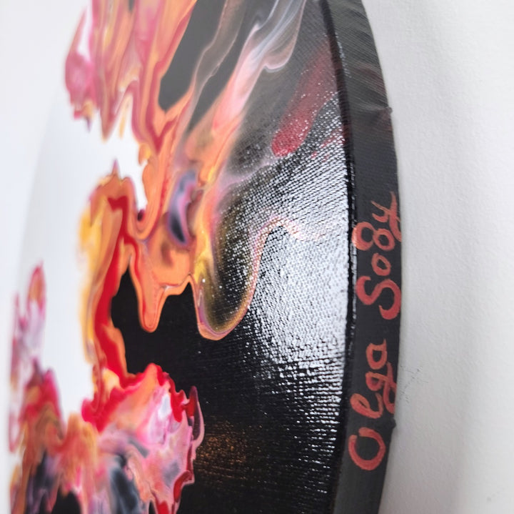 Crimson Embrace - 20" diameter - SOLD