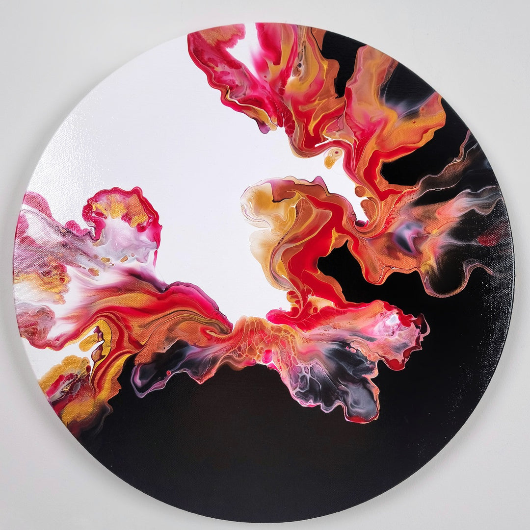 Crimson Embrace - 20" diameter - SOLD