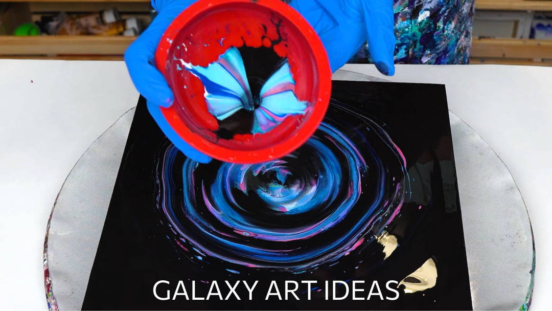Satisfying Galaxy Art Acrylic Pouring Ideas 🤩 Space Inspired Fluid Art Compilation ~ Abstract Art