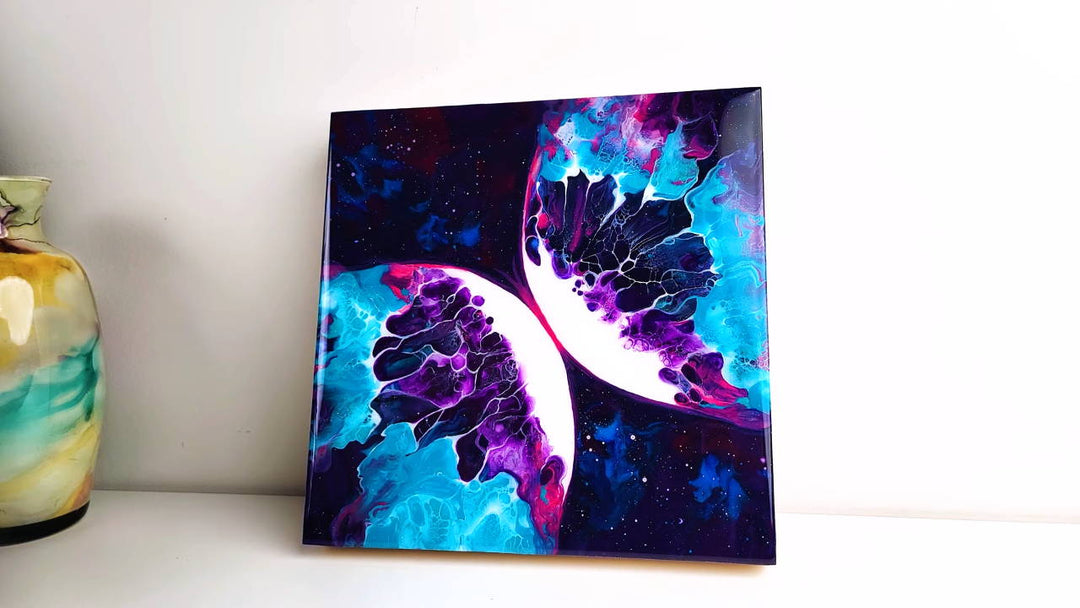 Butterfly Nebula Acrylic Pour Painting🌌 Dancing Universe Abstract Art ~ Fluid Art Tutorial | Flow Art