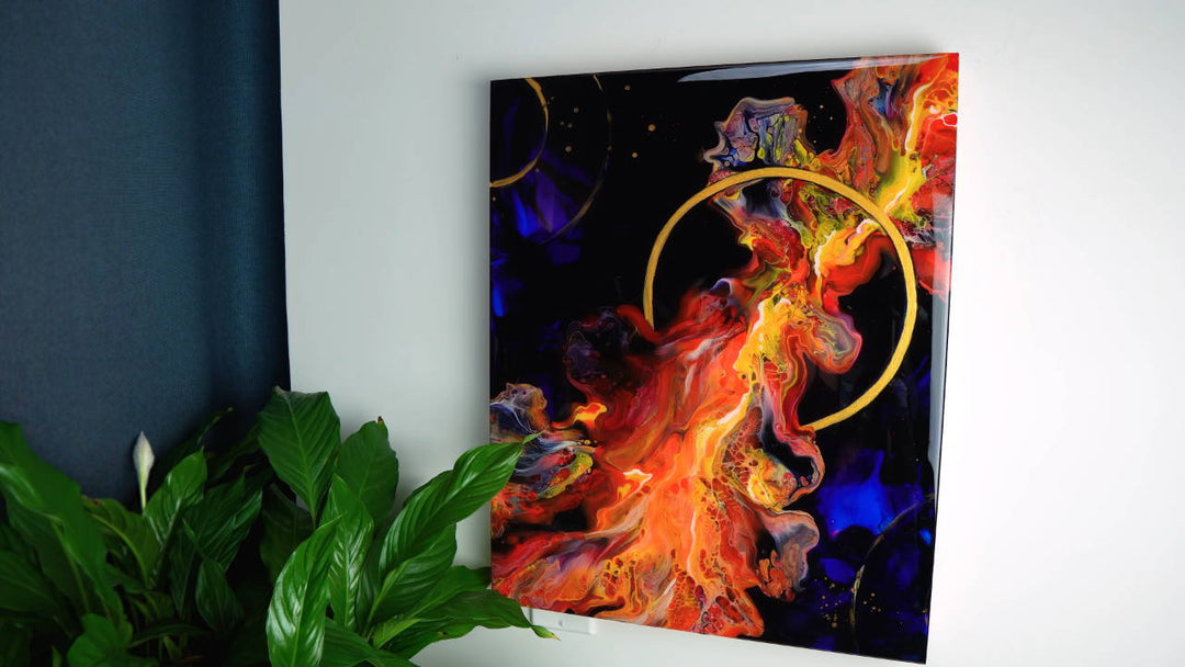 FLAMENCO FLOW Acrylic Pouring In 3D💃 ~ Passion and Fiery 🔥 ~ NEW Composition in Fluid Art