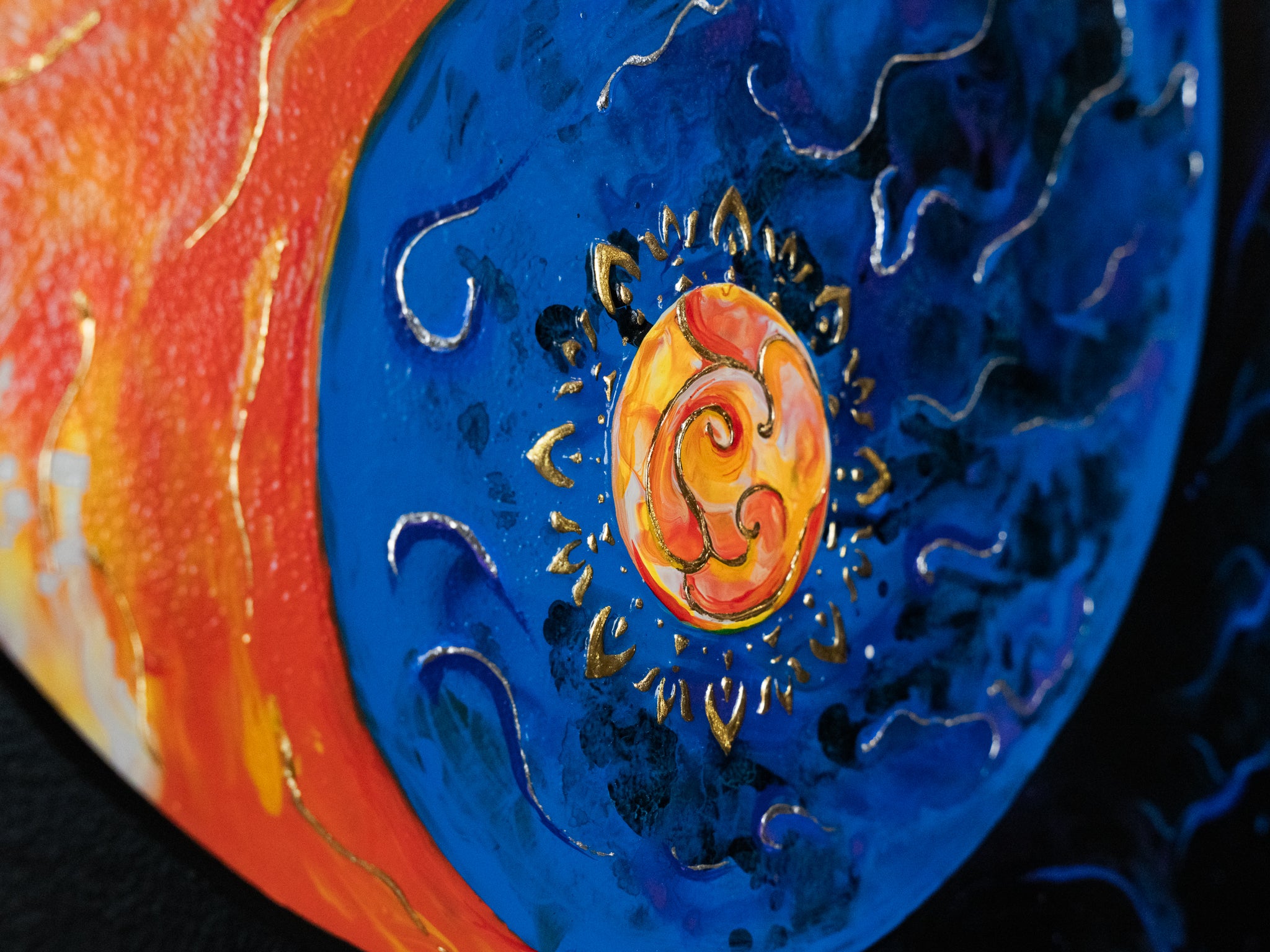 Acrylic Painting for sale | Yin Yang Symphony - Olga Soby