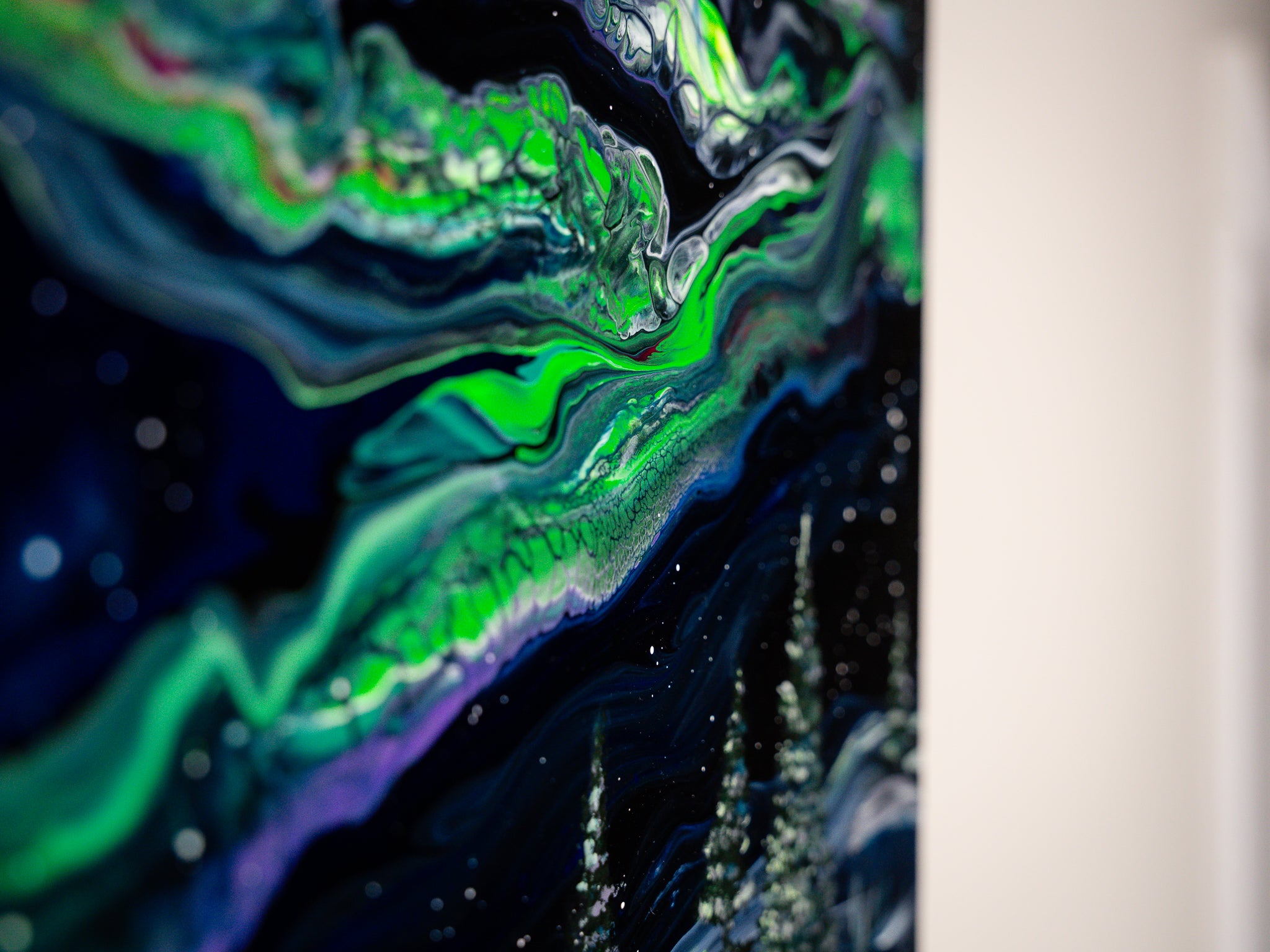 Acrylic Painting for sale | Aurora's Veil - Olga Soby