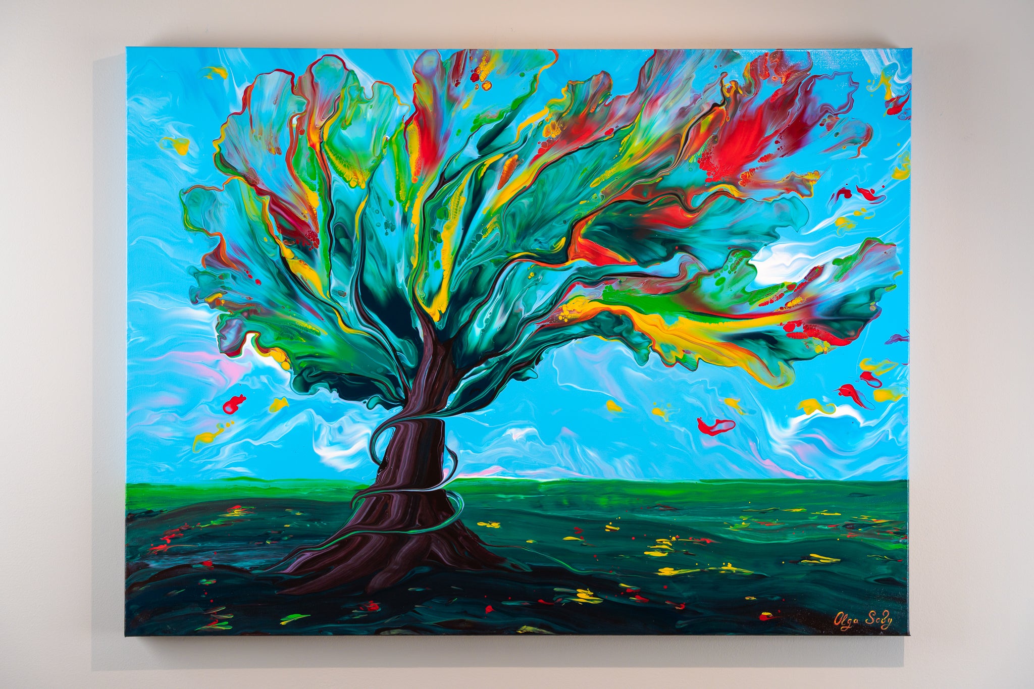 Abstract Painting for sale | Winds of Change by Olga Soby
