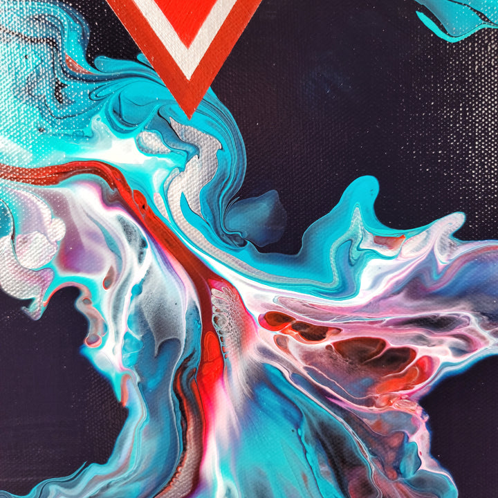 Visionary Diamond - 20"x20" - Abstract Art by Olga Soby